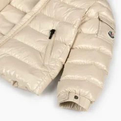 Moncler Enfant Coats & Jackets*Girls Beige Down Padded Badyf Jacket
