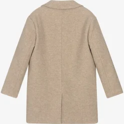Mayoral Coats & Jackets*Girls Beige Felted Coat