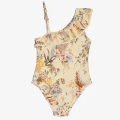 Zimmermann Swimwear*Girls Beige Floral Swimsuit CreamMultiFloral