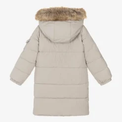 Töastie Coats & Jackets*Girls Beige Hooded Parka Coat