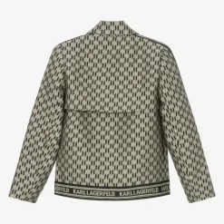 KARL LAGERFELD KIDS Coats & Jackets*Girls Beige KL Monogram Jacket