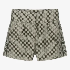 KARL LAGERFELD KIDS Shorts*Girls Beige KL Monogram Shorts