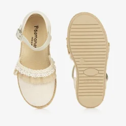 Pisamonas Espadrilles|Espadrilles*Girls Beige Lacey Espadrilles
