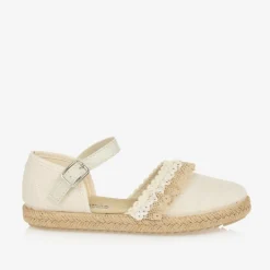 Pisamonas Espadrilles|Espadrilles*Girls Beige Lacey Espadrilles