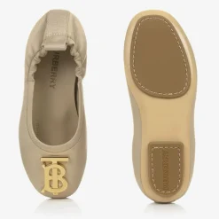 Burberry Pumps & Ballerinas|Pumps & Ballerinas*Girls Beige Leather Ballerinas