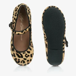 Age of Innocence Bar Shoes|Bar Shoes*Girls Beige Leopard Print Bar Shoes