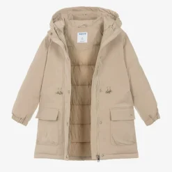 Mayoral Coats & Jackets*Girls Beige Padded Coat