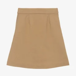 Burberry Skirts*Girls Beige Pleated Twill Skirt