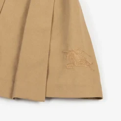 Burberry Skirts*Girls Beige Pleated Twill Skirt