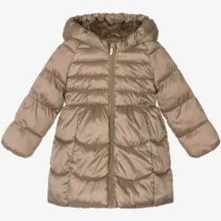 Mayoral Coats & Jackets*Girls Beige Puffer Coat