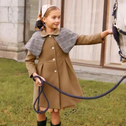 Patachou Coats & Jackets*Girls Beige Shawl Collar Coat