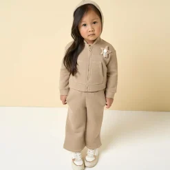 iDO Baby Tracksuits*Girls Beige Sparkle Star Tracksuit