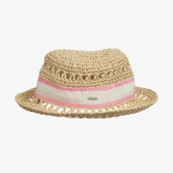 Patachou Hats*Girls Beige Straw Hat