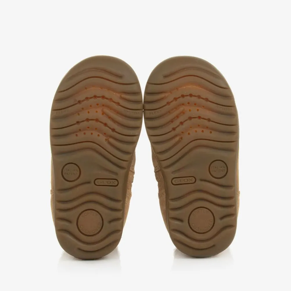 Geox Boots|Boots*Girls Beige Suede Leather Boots