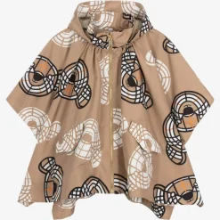 Burberry Coats & Jackets*Girls Beige Thomas Bear Cape