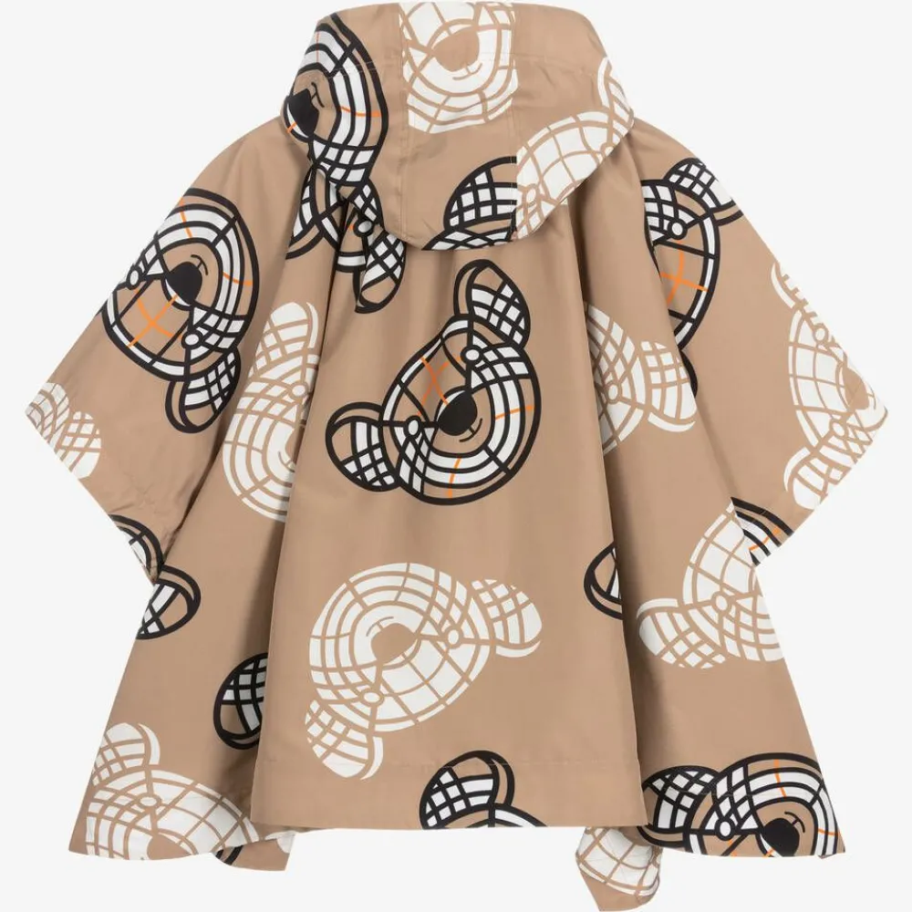 Burberry Coats & Jackets*Girls Beige Thomas Bear Cape