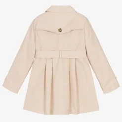 Mayoral Coats & Jackets*Girls Beige Trench Coat