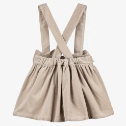 Phi Clothing Skirts*Girls Beige Velvet Skirt