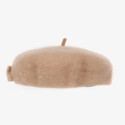 Angels Face Hats*Girls Beige Wool Beret Sand