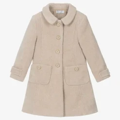 Patachou Coats & Jackets*Girls Beige Woven Coat