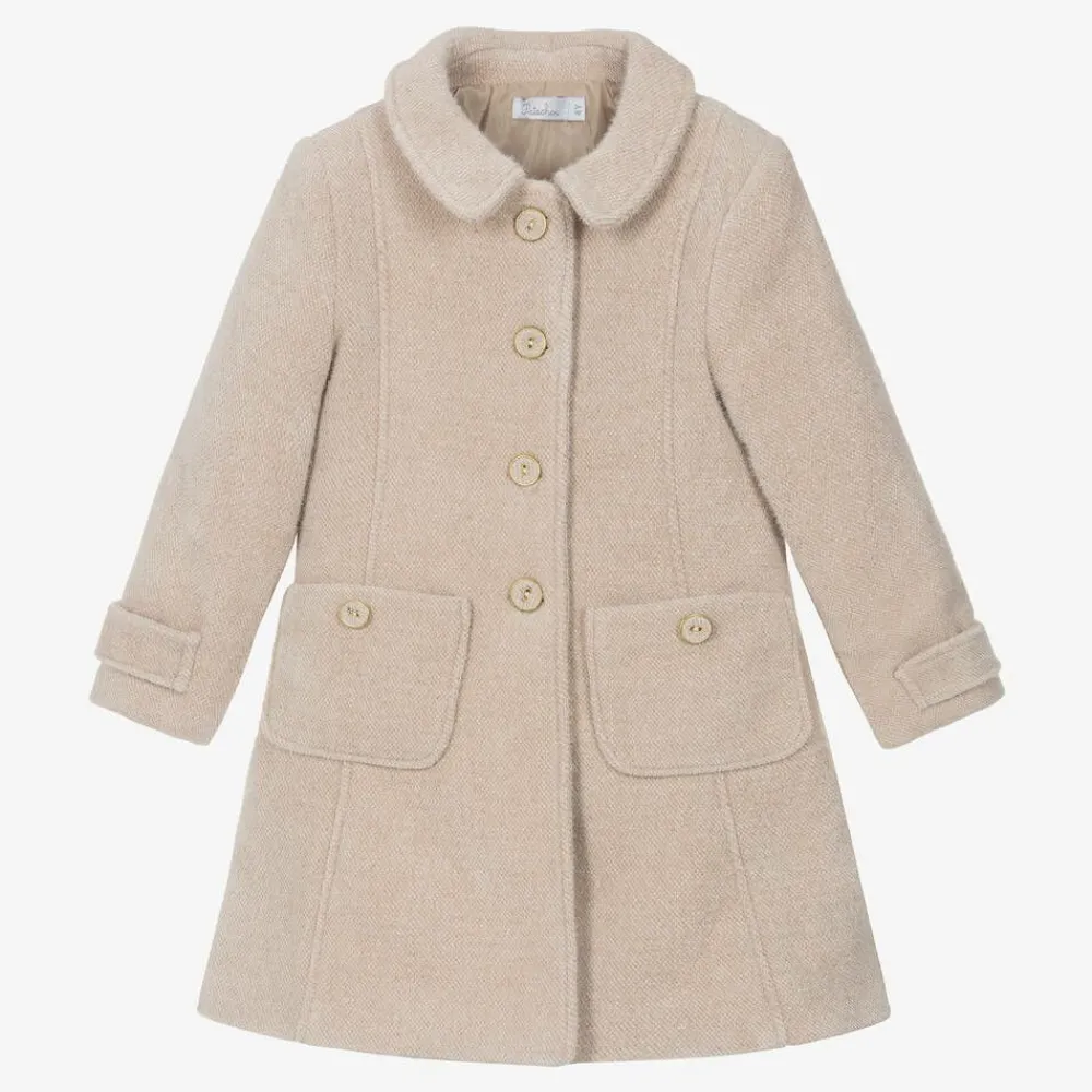 Patachou Coats & Jackets*Girls Beige Woven Coat
