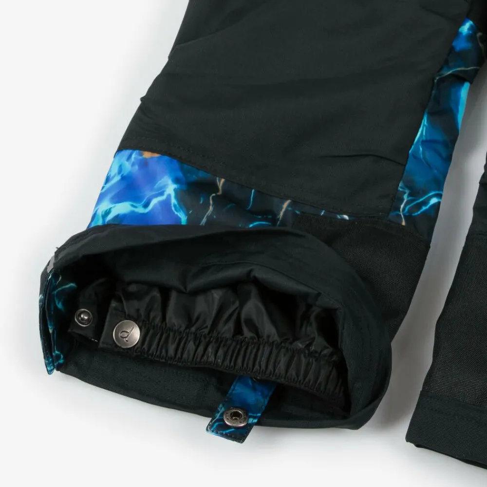 Deux par Deux Snowwear*Girls Black & Blue Storm Snowsuit Set