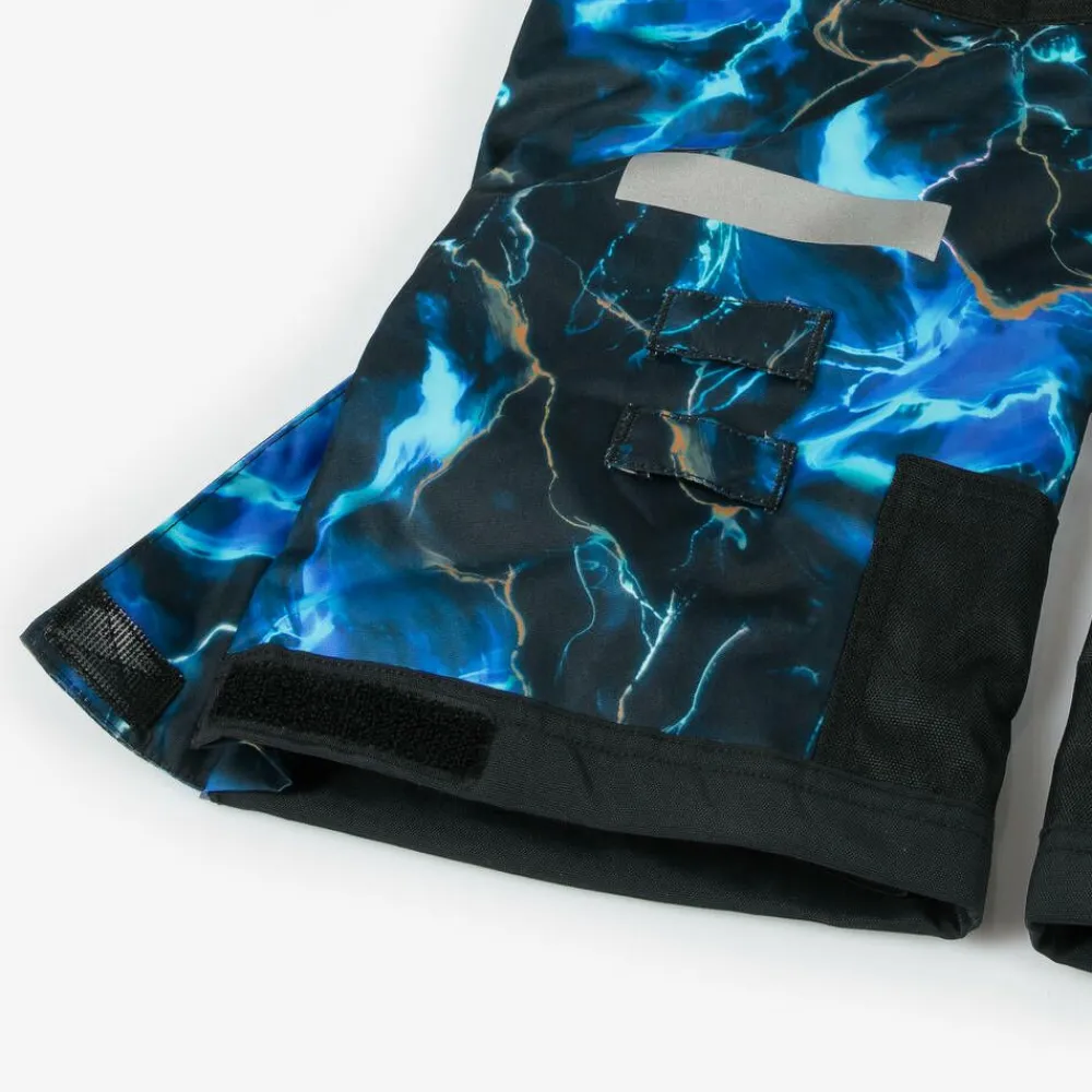 Deux par Deux Snowwear*Girls Black & Blue Storm Snowsuit Set