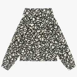 Moncler Enfant Coats & Jackets*Girls Black & Ivory Maisha Jacket