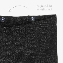 NAME IT Trousers*Girls Black & Silver Shimmer Trousers