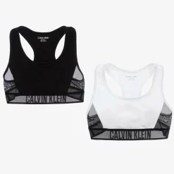 Calvin Klein Underwear*Girls Black & White Bralettes (2 Pack)