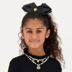 Angels Face Jewellery*Girls Black & White Pearl Necklace (41cm)