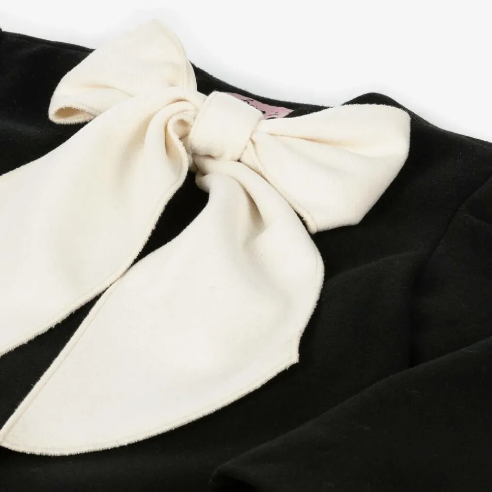 Phi Clothing Coats & Jackets*Girls Black Bow Coat