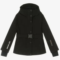 Moncler Enfant Snowwear*Girls Black Corserey Ski Jacket