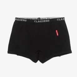 Claesens Underwear*Girls Black Cotton Knickers (2 Pack)