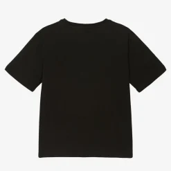 Stella McCartney Kids Tops*Girls Black Cotton Star Logo T-Shirt
