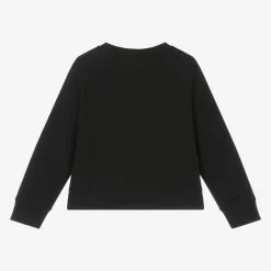 Stella McCartney Kids Tops*Girls Black Cotton Sweatshirt