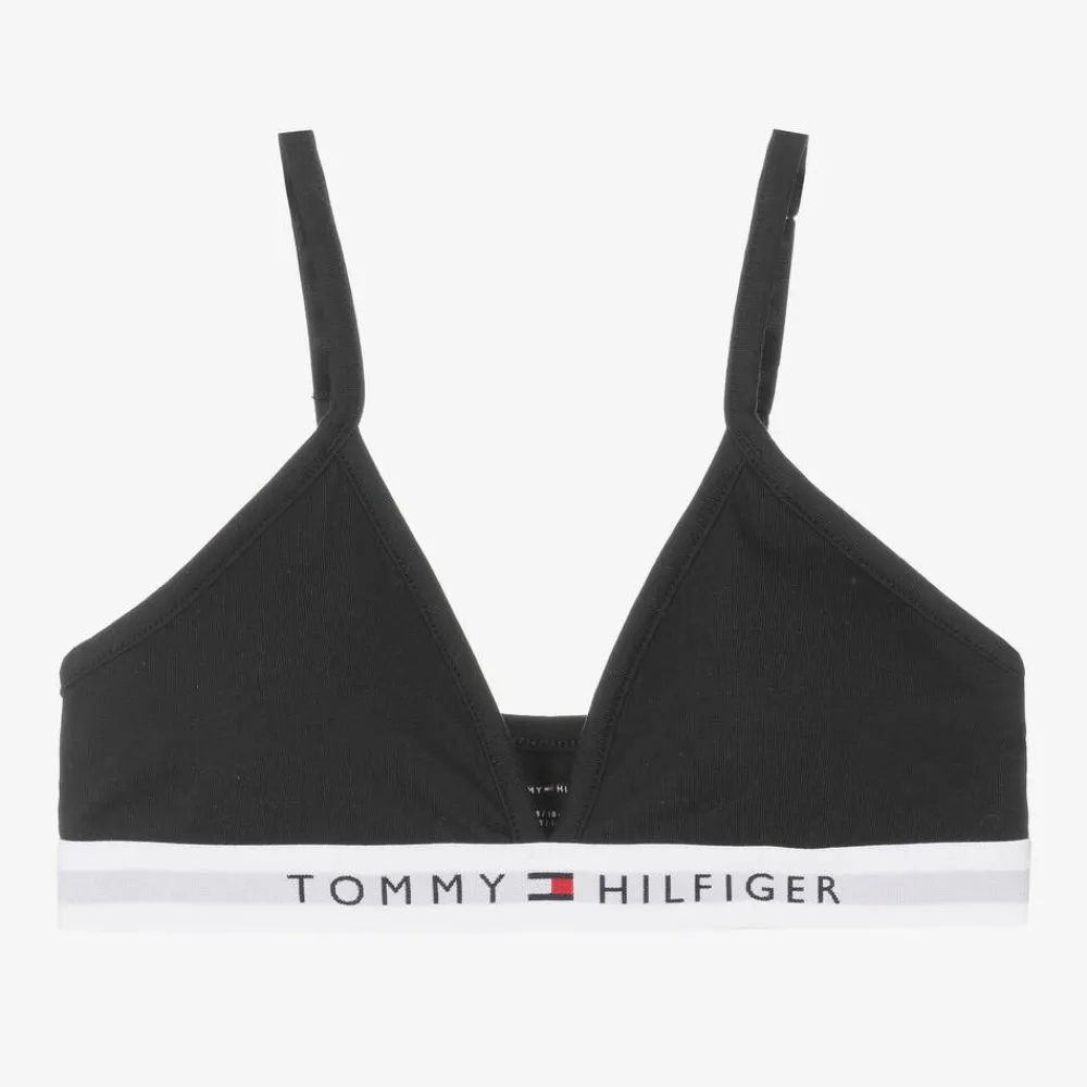 Tommy Hilfiger Underwear*Girls Black Cotton Triangle Bra