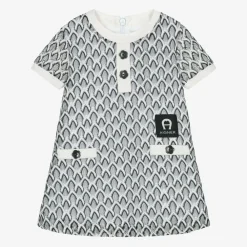 AIGNER Dresses*Girls Black Crochet Lace Dress