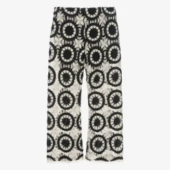 Nessi Byrd Swimwear*Girls Black Crochet Trousers