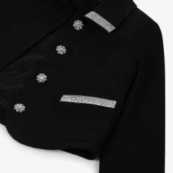 Elie Saab Coats & Jackets*Girls Black Crêpe Diamanté Blazer