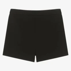 Moschino Kid-Teen Shorts*Girls Black Crêpe Shorts