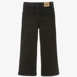 Tommy Hilfiger Trousers*Girls Black Denim Wide-Leg Mabel Jeans