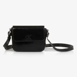 Calvin Klein Bags*Girls Black Faux Leather Handbag (20cm)
