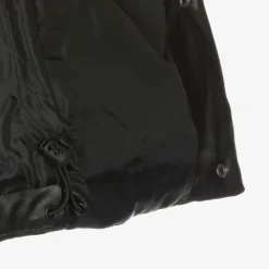 Mayoral Coats & Jackets*Girls Black Faux Leather Puffer Gilet