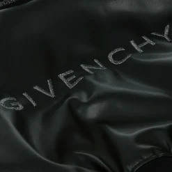 Givenchy Coats & Jackets*Girls Black Faux Leather Bomber Jacket