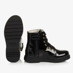 Lelli Kelly Boots|Boots*Girls Black Faux Patent Leather Boots