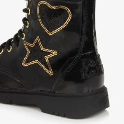 Lelli Kelly Boots|Boots*Girls Black Faux Patent Leather Boots