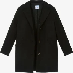 Mayoral Coats & Jackets*Girls Black Felted Coat