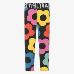 Stella McCartney Kids Leggings*Girls Black Flower Leggings