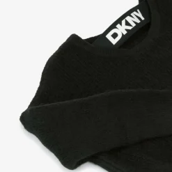 DKNY Tops*Girls Black Fluffy Knit Jumper